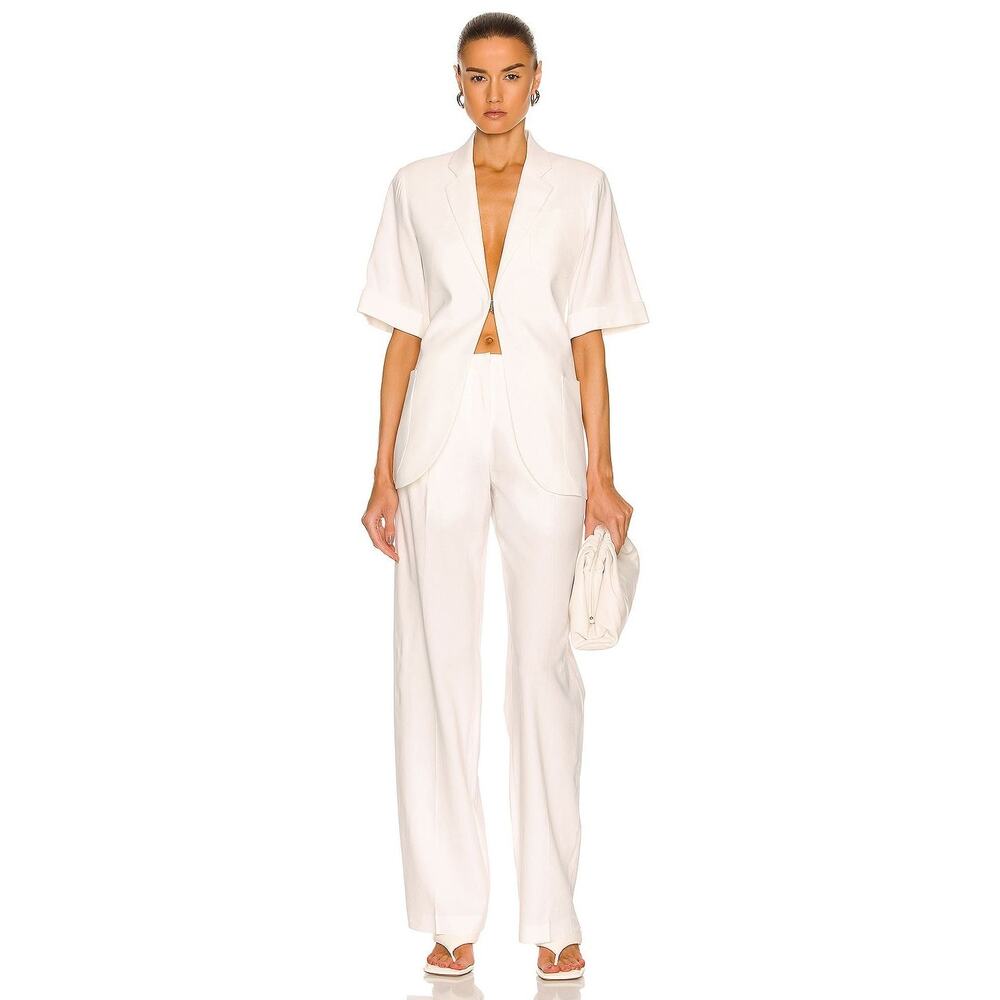 Christopher Esber Short Sleeve Pocket Blazer & Low Rise Pant SET